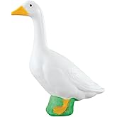 Fox Valley Traders Official Gaggleville 23" Large White Goose, Plastic Garden Décor, Vibrant and Clean Painted Goose Feet - Indoor or Outdoor Decorative Figurine for Garden, Patio, or Entryway Accent