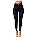 AutumnFall Women's Butt-Lifting Stretch Comfy Skinny Jeans (M, Black)