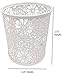Blu Monaco White Desk Organizer for Women - 3 Piece Desk Accessories Set - Paper Clip-Accessory Tray, Sticky Note Holder, Pen Cup - White Floral Sunflower Pattern