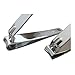 Nail Clippers Toenail Fingernail Cutter - Stainless Steel Professional Clipper Set Heavy Duty Trimmer 2Pcs Silver