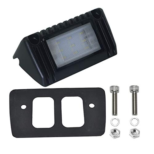 Raycharm LED Flood Dome Light Fixture in 12-28V DC 9W 5 Inches 6000K 900 Lumen for Trucks, Trailers, RV & UTV Cabin Interior Lighting and Exterior Area Lighting