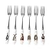 wrendale set of 6 pastry forks