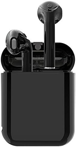 Wireless Earbuds Mijiaer Bluetooth 5.0 True Wireless Earbuds Stereo Bass Headphones Bluetooth Ear Buds with Charging Case (IPX5, Built-in Mic) (Black) (Black)