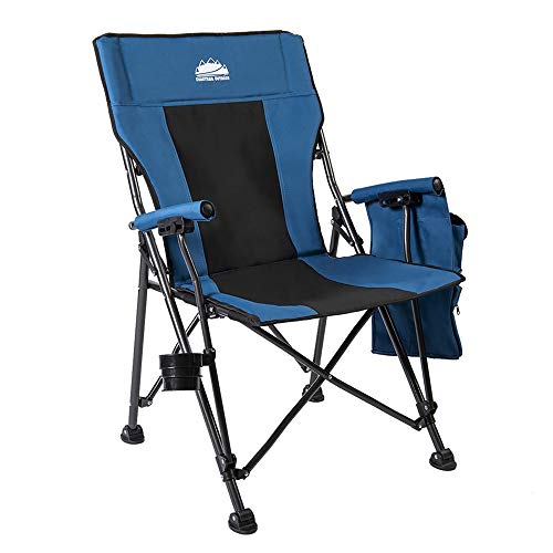 Coastrail Outdoor Folding Camping Chair High Back Padded Lawn Chair