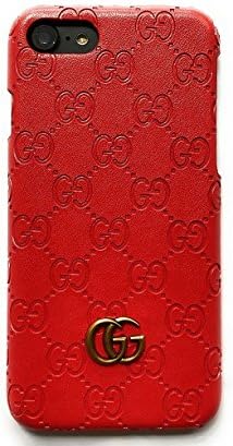 GGU iphone 6 Case, iphone 6s Case Fashion Graphic Style Luxury PU Leather Case Cover for Apple iPhone 6 iphone 6s only(Red GG Monogram)