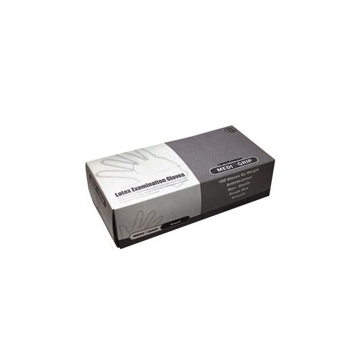 Dynarex Corporation 2338 Latex Medical Gloves Large 100-Pack