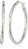 Sterling Silver 3mm Round Tube Hoop Earrings
