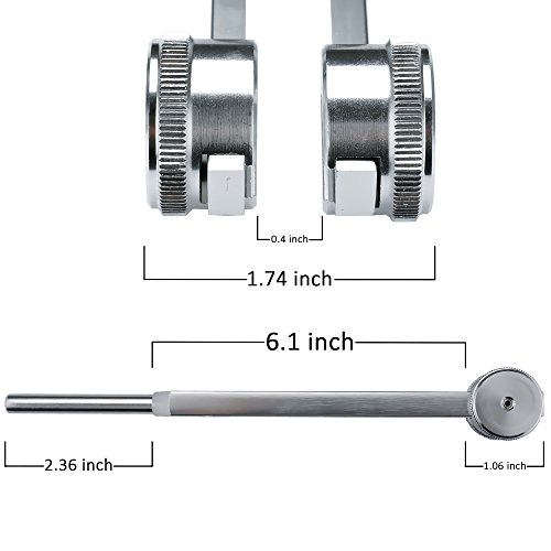 SUBANG 128 CPS Tuning Fork Weight Aluminum Clinical Grade Nerve/Sensory with Silicone Hammer, Repair Tool, Cleaning Cloth and Soft Storage Bag