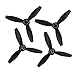 Elaco Upgrade Rotor Propellers Props Carbon Fiber Composites Accessories for Parrot Bebop 2 Drone (Black)