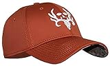 Bone Collector Brotherhood Skull Stretch Fit Cap, Orange