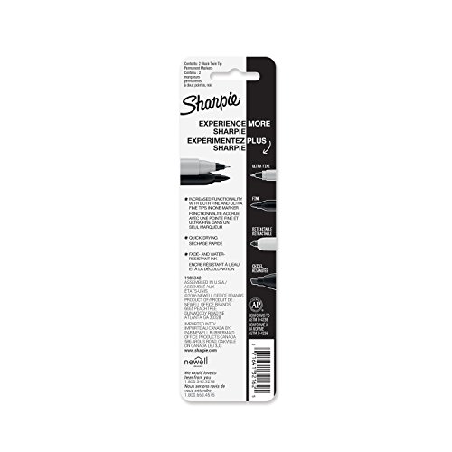 Sharpie Twin Tip Markers, Black - Image 7