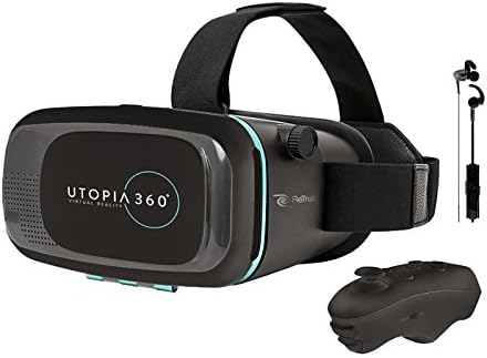 ReTrak Utopia 360 VR Immersive Experience Bundle - Comes with Bluetooth Controller and Bluetooth Earbuds - Model #: EUVRCB