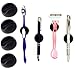 Adhesive Clips for Pens - 4 Pc Set, Markers, Toothbrushes, Makeup Brushes | Stick On Office Organizer Holder to Mount on Mirror, Dashboard, Fridge, Locker, Whiteboard, Clipboard, Hard Hat