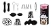 Bundle Monster 9in1 Fashion Hair Design Styling Tools Accessories Kit- Bun Maker, Roller, Braid Twist, Elastics, Pins