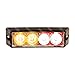 LAMPHUS SolarBlast SBLH04 LED Strobe Grille Flashing Lights [22 Modes] [4 Watt] [TIR] [Weatherproof] Warning Lights for Police & Firefighter Emergency Vehicles - Amber/Red