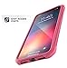 Encased iPhone XR Case Pink Clear Back w/Tempered Glass Screen Protector (Falcon Series) Ultra Rugged Full Body Transparent Protective Cover