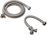 Eastman 41025 Steam Dryer Installation Kit, Stainless Steel Hoses, 6 ft Long