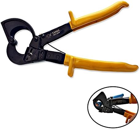 Ratchet Cable Wire Cutter, Hand Tool for Cutting Copper and Aluminum Wire, Cut up to 240mm²