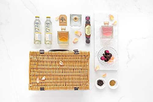 Craft Spirits Hamper - Rose Gin/Liqueurs - Delivery for Christmas - Lussa Gin - Rose Gin - Elderflower & Rose Gin Liqueur - Personalised