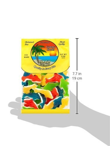 ISLAND SNACKS GUMMY SHARKS, 8 OUNCE, 6 COUNT