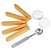 Outus Manuscript Sealing Wax Sticks without Wicks with Spoon and Candles for Envelops Postage Letter, 8 Pieces Totally (Gold)
