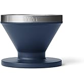 YETI Pour Over Coffee Maker Accessory Ramblers, Designed for Perfect Coffee Extraction Anywhere, Stainless Steel, fits any V60 Filter, Navy