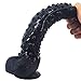 FAAK Suction Silicone Animal Dildo with Textures Ridges Stimulating Bumpy Adult Sex Novelties Dildo Artificial Big Size Black Dildo Silicone Made Soft Flexible