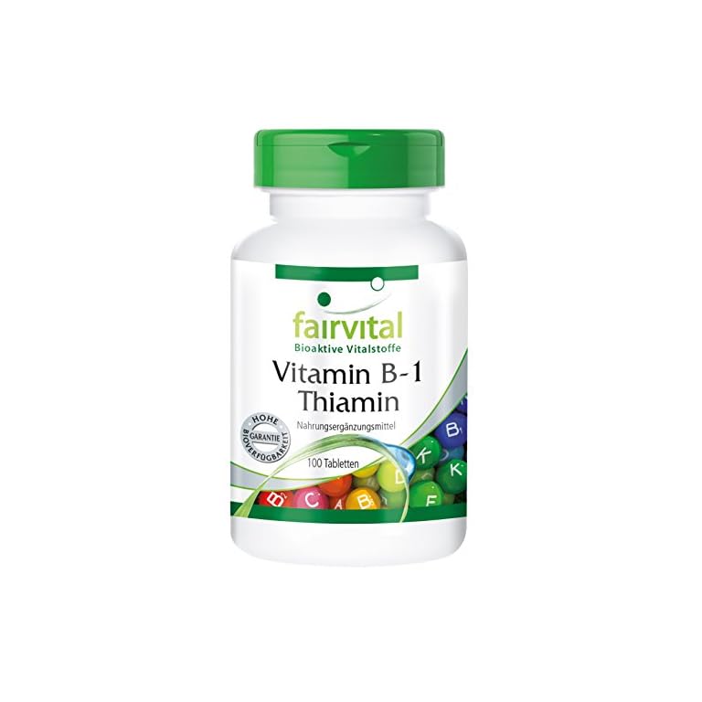Vitamin B1 Tabletten Thiamin 100mg für 100 Tage HOCHDOSIERT VEGAN