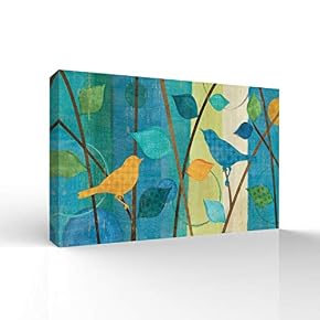Wall26-Canvas Wall Art-Classcial Flower and Bird Painting-Giclee Painting...