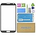 reson Titanium Grey Replacement Screen Glass Lens for Samsung Galaxy Note 2 Ii N7100 I317 L900 I605 T889+Tools Kit+Dry/Wet/dust Cleaning Paper+Adhesive Sticker Tape