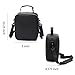 Insulated Lunch Bag Box with Ice Pack & Shoulder Strap for Men, Women, Boys, Adults, Waterproof Mens Lunch Cooler Bag for Work School - Black