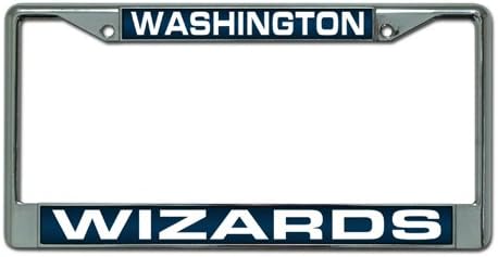 Rico IndustriesNBA Unisex-Adult Laser Cut Inlaid Standard Chrome License Plate Frame