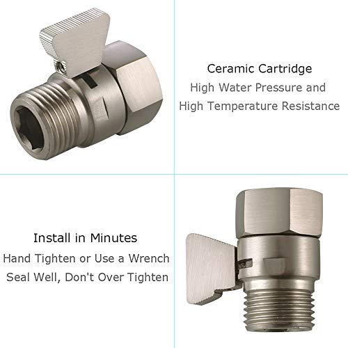 Water Flow Control Valve, Angle Simple Brass Shut Off Valve for
