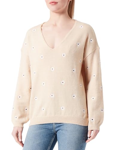 TILDEN Women's Strick Pullover Sweater, Beige, XS/S