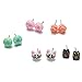 Onnea Animal Cat Owl Fox Donuts Flowers Small Stud Earrings Set for Kids(12 pairs/pack)