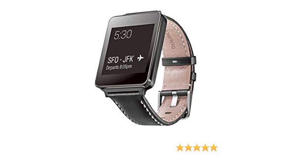 Amazon.com: LG Electronics G Watch Buddy W100 – Cuero Negro (Refurbished  Certificado) : Electrónica
