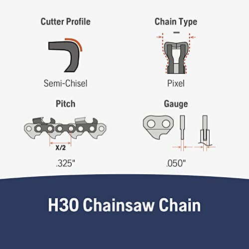 Husqvarna chainsaw chain 18Inch .050 gauge .325 pitch low kickback low