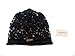 zefen Women's Light Beret Crochet Knitted Style for Spring Summer Fall Black