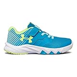 Under Armour Kids Girl's UA GPS Primed 2 AC (Big Kid) Blue Shift/White/Quirky Lime 11.5 Little Kid M