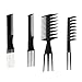 Hair Styling Clips Comb Set, 10PCS Clips/10PCS Combs, Black