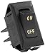 JR Products 12595 Black SPST Labeled On/Off Switch