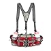 Bp Vision Outdoor Fanny Pack Hiking Camping Fishing Waist bag 2 Water Bottle Holder Lumbar Pack red