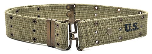 World War Supply WW2 U.S. M1936 Pistol Belt LT OD Marked JT&L 1943 Will fit 25"- 45" Waist