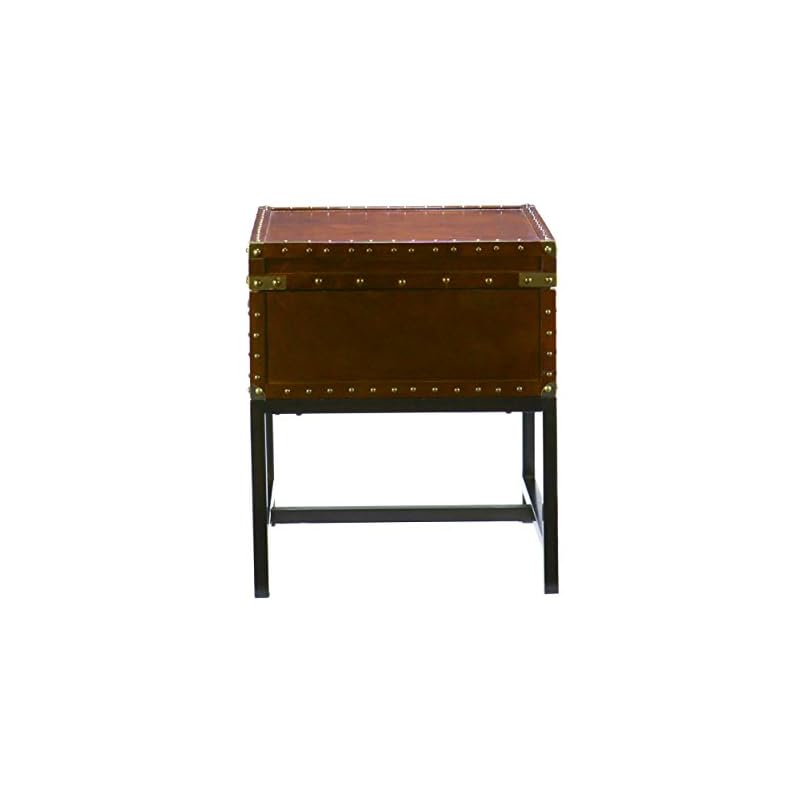 Homelegance Factory Modern Industrial Style Sofa Table, Rustic Brown