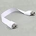 Ancable Window and Door Feed Thru Jumper Cable,1-Pack 1.7ft (52cm) F-Type Female to Female Flat Coax TV Cable Extension Adapter for Antenna,DirectTV and Dish Tailgater,White,Ultra Slim Paper Thin