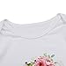 Kidlove Baby Girls Floral Printed Short Sleeve T Shirts Rompers Bodysuit