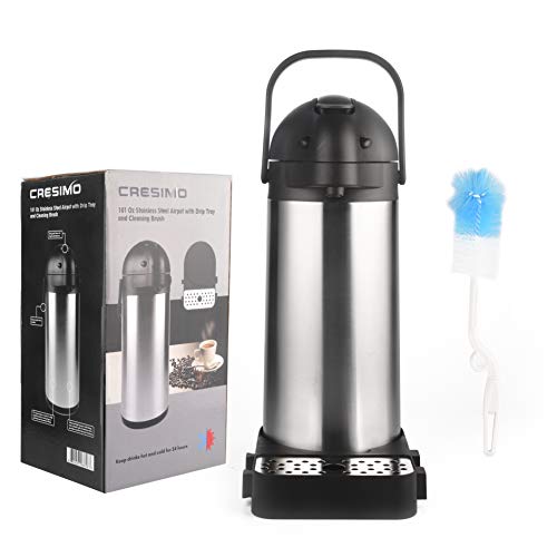 101 Oz (3L) Airpot Thermal Coffee Carafe/Lever Action/Stainless Steel