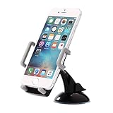 Car Mount, Gaoye Car Accessories Windshied Car Mount Universal Adjustable Car Cradle Strong Suction Cup Phone Holder for iPhone Samsung HTC Moto Sony Smartphones Gps Holder (Grey)