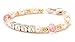 Christening Bracelet Jewelry Gift for Baby Girls - Cultured Freshwater Pearls & Pink Crystal Name Bracelet