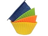 Premium Reusable Silicone Baking Cups and Muffin Tops Cupcake Mold